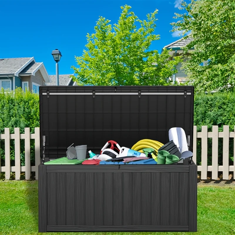 120Gallon Deck Box Outdoor Storage Box, UV Resistant, Resin Package Delivery And Storage Box with Lockable Lid for Patio Furniture Cushions, Pool Additions, Garden Tools, Valentines Decorations for Valentine'S Gift, Camping, Box, Cabinet, Rack for
120Gallon Deck Box Outdoor Storage Box, UV Resistant, Resin Package Delivery And Storage Box with Lockable Lid for Patio Furniture Cushions, Pool Additions, Garden Tools, Valentines Decorations for Valentine'S Gift, Camping, Box, Cabinet, Rack for