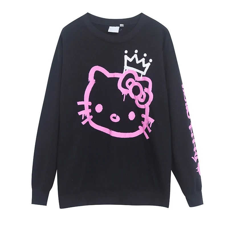 Comfortable Fleece Lined Loose Long Sleeve round Neck Hoodie Cartoon Anime Sweet Style Women's Sweatshirt Spring Autumn
Comfortable Fleece Lined Loose Long Sleeve round Neck Hoodie Cartoon Anime Sweet Style Women's Sweatshirt Spring Autumn