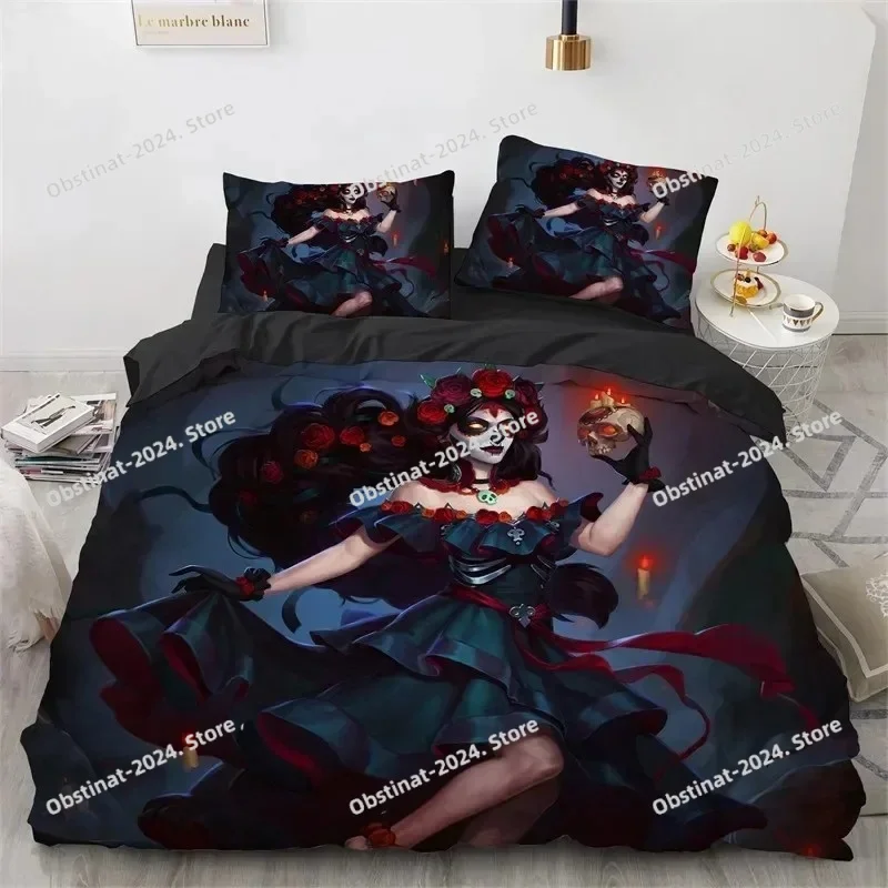 Skull Girl Day Dead Bride Dark Color Roses Bedding Set Boys Girls Twin Queen Size Duvet Cover Pillowcase Bed Kids Adult
Skull Girl Day Dead Bride Dark Color Roses Bedding Set Boys Girls Twin Queen Size Duvet Cover Pillowcase Bed Kids Adult