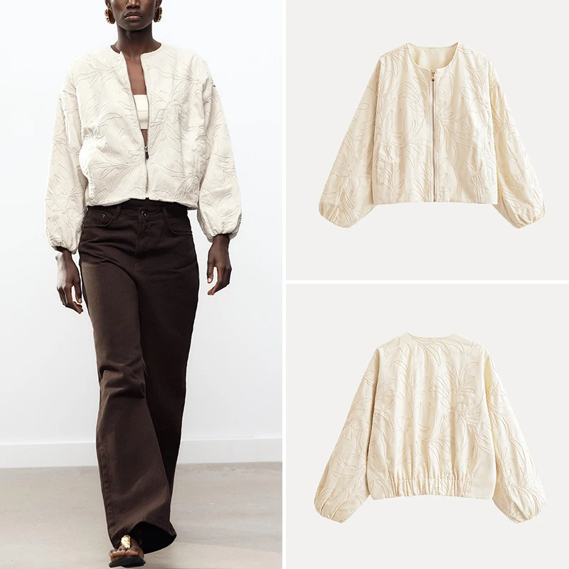 Faionable Simple Stitched Rope Jaet for Women Street Sle Polyester Fiber 00% Spring 2025 New Arrival Z Brand
Faionable Simple Stitched Rope Jaet for Women Street Sle Polyester Fiber 00% Spring 2025 New Arrival Z Brand