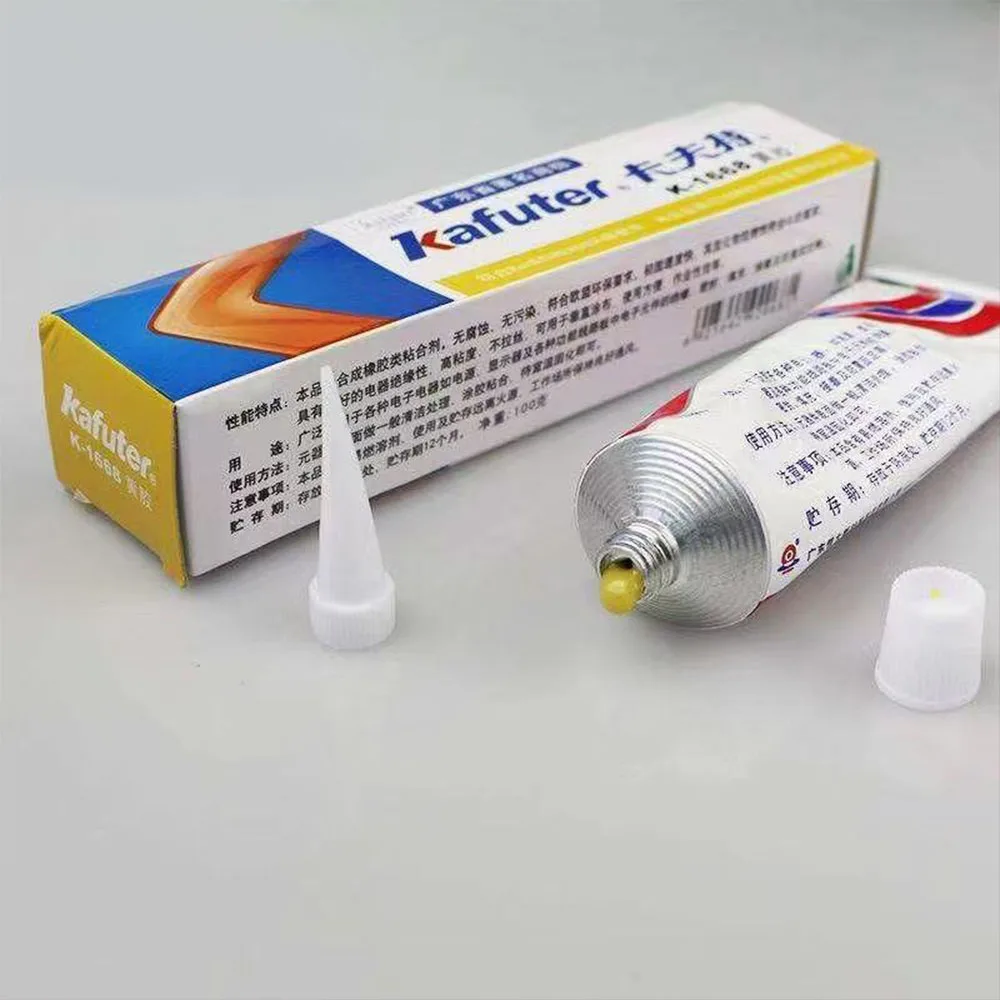 Kafuter 75/85g Insulation Silicone Rubber Electronic Components Screw Fixed Special Sealant Yellow/Green/Red Glue K-1668 K-200R
Kafuter 75/85g Insulation Silicone Rubber Electronic Components Screw Fixed Special Sealant Yellow/Green/Red Glue K-1668 K-200R