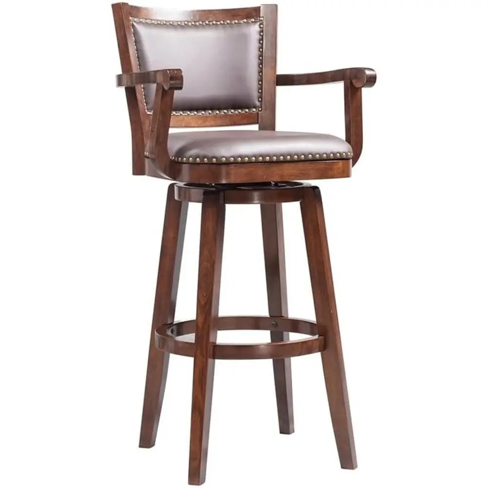 Extra Tall Swivel Barstool, 50-Inch, Puccino Finish
Extra Tall Swivel Barstool, 50-Inch, Puccino Finish