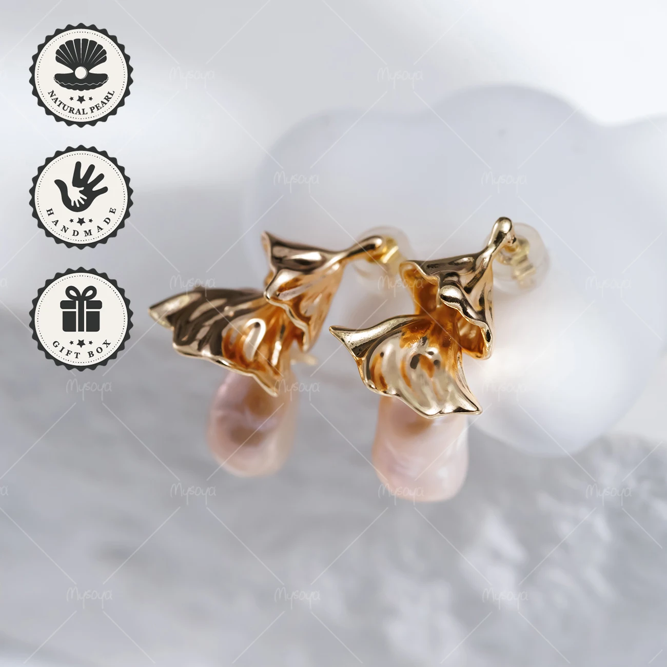 Серьги-гвоздики MYSOYA с розовым барочным жемчугом 8-9 мм, золотистые, в подарочной коробке, подарок на день рождения, подарок на День святого Валентина
Серьги-гвоздики MYSOYA с розовым барочным жемчугом 8-9 мм, золотистые, в подарочной коробке, подарок на день рождения, подарок на День святого Валентина