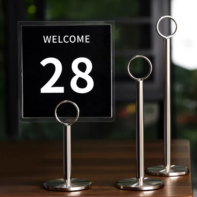 5 PCS Stainless Steel Place Card Holder Table Number Menu Holder Recipe Reserved Holder Harp-Clip Wedding Photo Picture Clip
5 PCS Stainless Steel Place Card Holder Table Number Menu Holder Recipe Reserved Holder Harp-Clip Wedding Photo Picture Clip