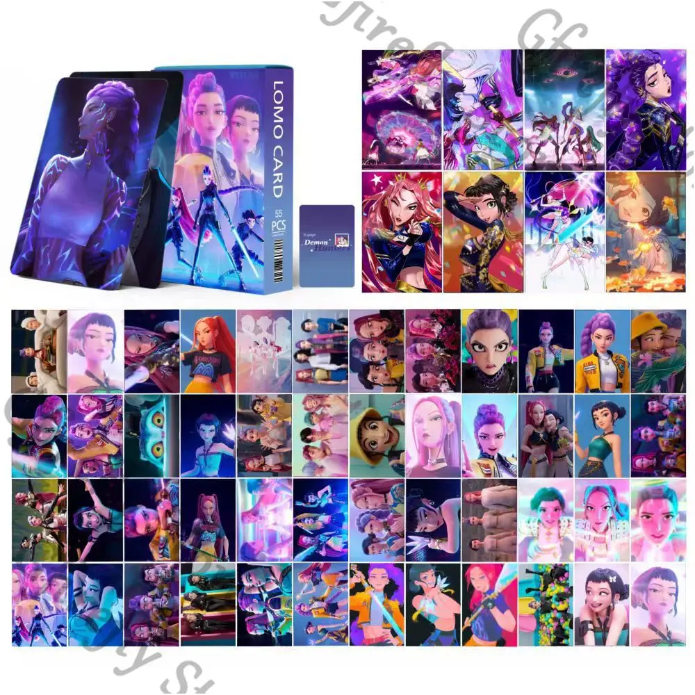KPop Demon Hunters Rumi Mira Zoey Playing Card Saja Boys Cosplay Set 55pcs Paper Cards Gifts Collector's Edition Present
KPop Demon Hunters Rumi Mira Zoey Playing Card Saja Boys Cosplay Set 55pcs Paper Cards Gifts Collector's Edition Present