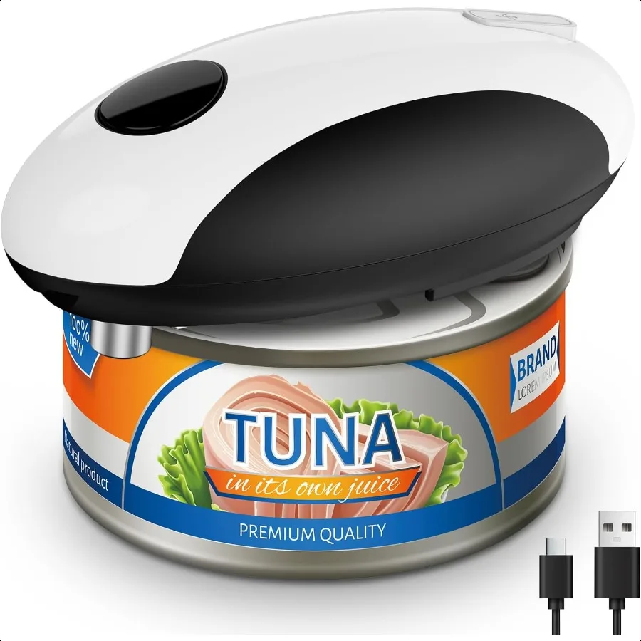 USB Rechargeable Electric Can Opener Battery Operated One Touch Auto Operation Magnetic Lid Holder Smooth Edge Cutting Cordl Ha
USB Rechargeable Electric Can Opener Battery Operated One Touch Auto Operation Magnetic Lid Holder Smooth Edge Cutting Cordl Ha