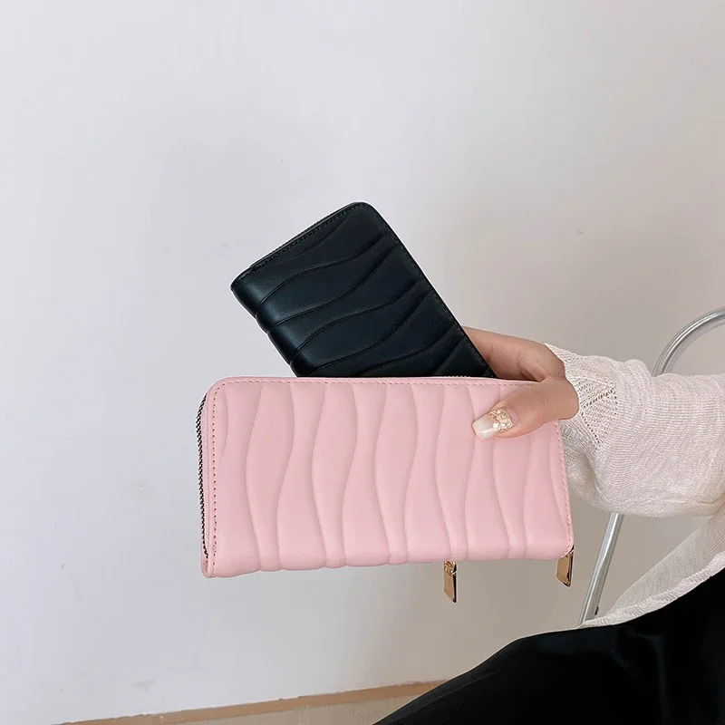 Solid Color Long Wallet Women Purses Fashion Coin Purse Card Holder Wallets Female High Quality Clutch Money Bag
Solid Color Long Wallet Women Purses Fashion Coin Purse Card Holder Wallets Female High Quality Clutch Money Bag