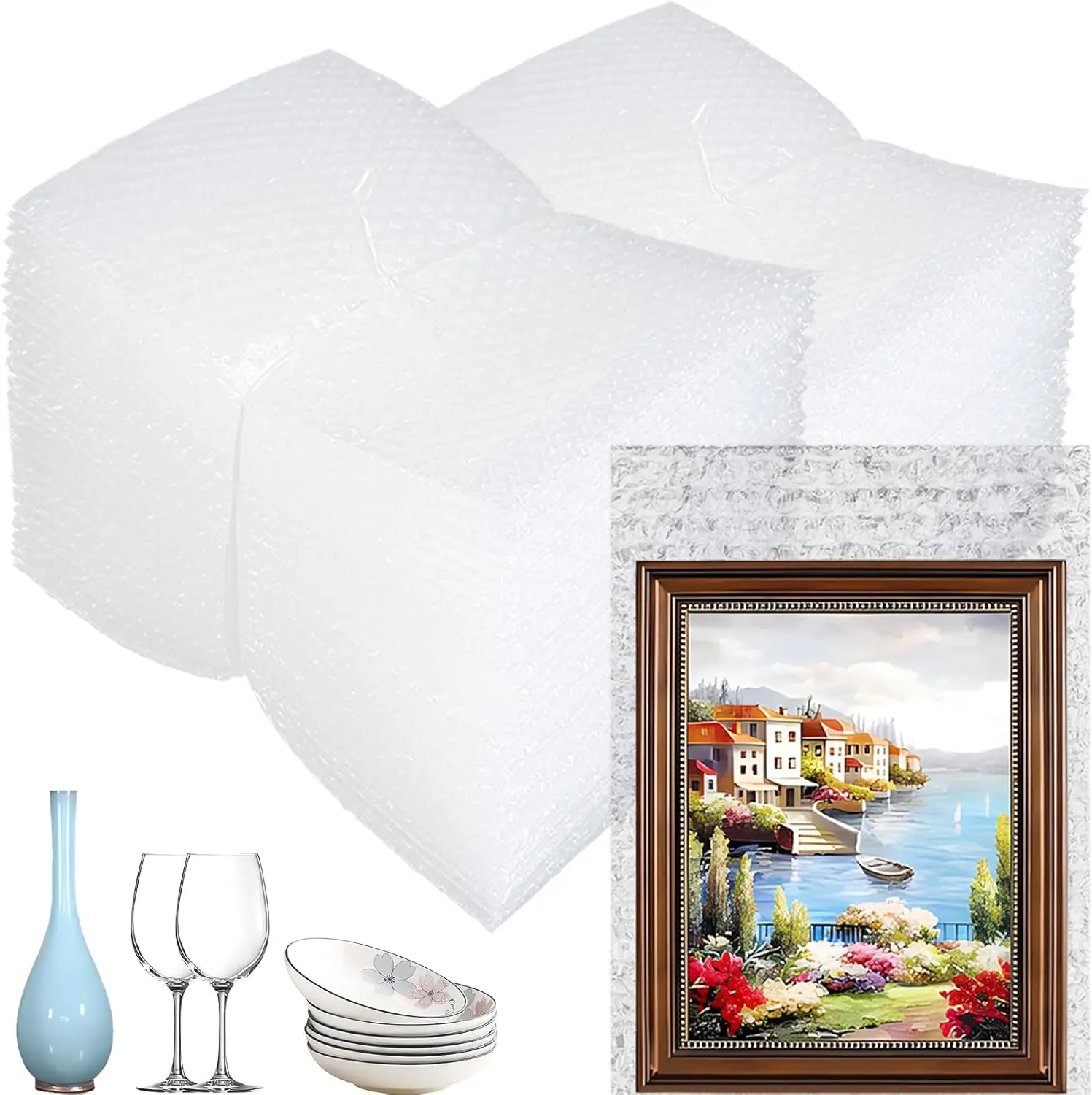 100 Pcs Bubble Pouch Wrap Bags 6x8 Inch Clear Thickening Shockproof Foam Bags Double Walled Cushioning for Moving Shipping
100 Pcs Bubble Pouch Wrap Bags 6x8 Inch Clear Thickening Shockproof Foam Bags Double Walled Cushioning for Moving Shipping