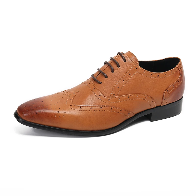 Classic Retro Leather Men's Shoes Plus Size Lace Up Anti Odor Social Party Business Shoes Pointed Breathable Men's Shoes
Classic Retro Leather Men's Shoes Plus Size Lace Up Anti Odor Social Party Business Shoes Pointed Breathable Men's Shoes