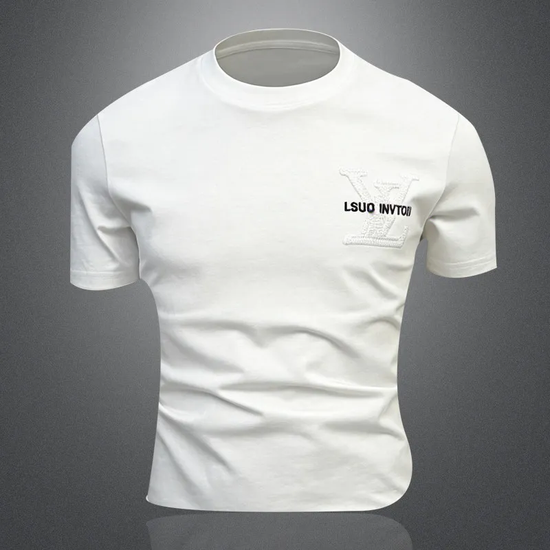 Мужская футболка с коротким рукавом, с вышитыми буквами, повседневная, приталенная, из чистого хлопка, летняя, модная, приятная к телу.
Мужская футболка с коротким рукавом, с вышитыми буквами, повседневная, приталенная, из чистого хлопка, летняя, модная, приятная к телу.