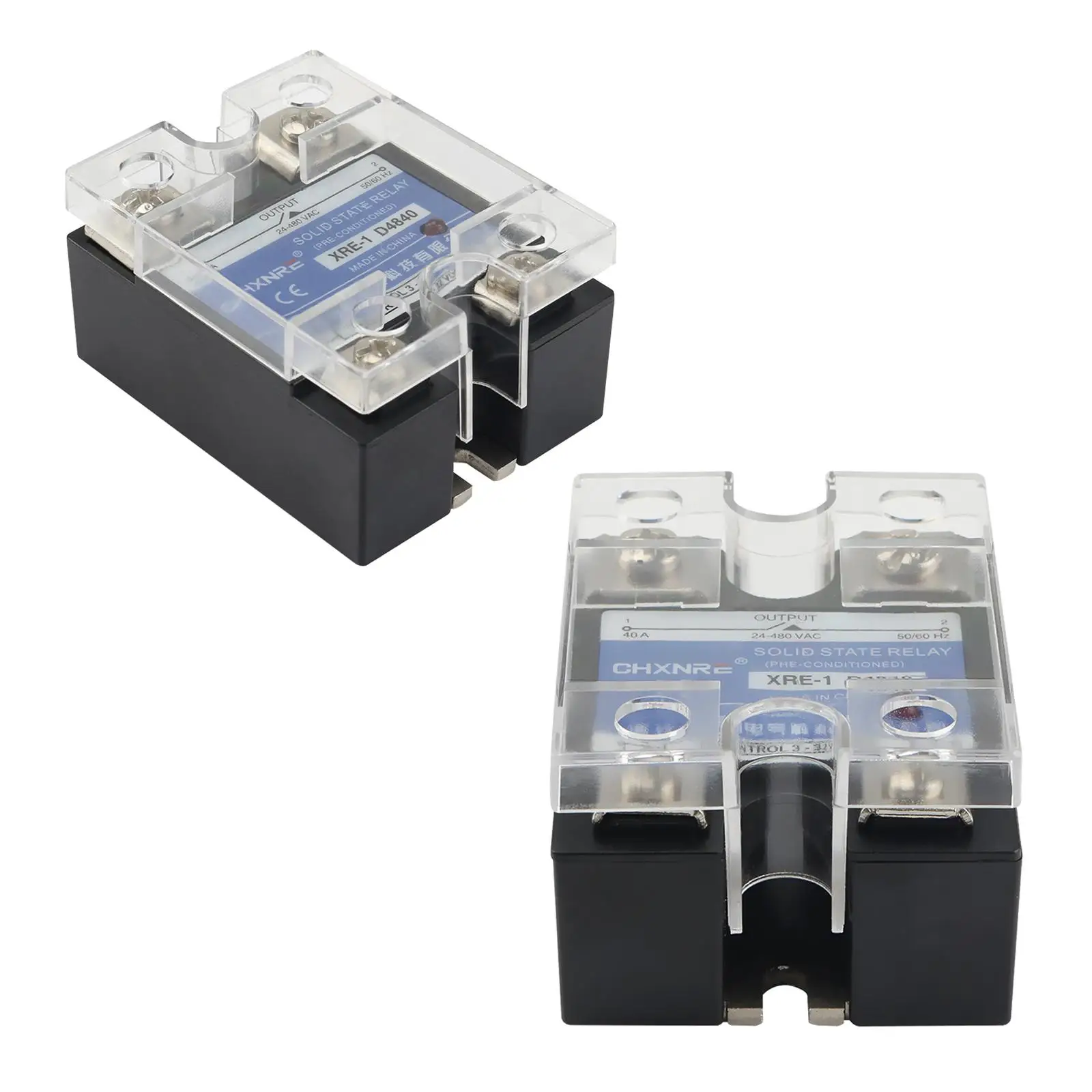 1Pcs SSR Solid State Relay Module 3-32V DC Control to AC24-480V Accessories