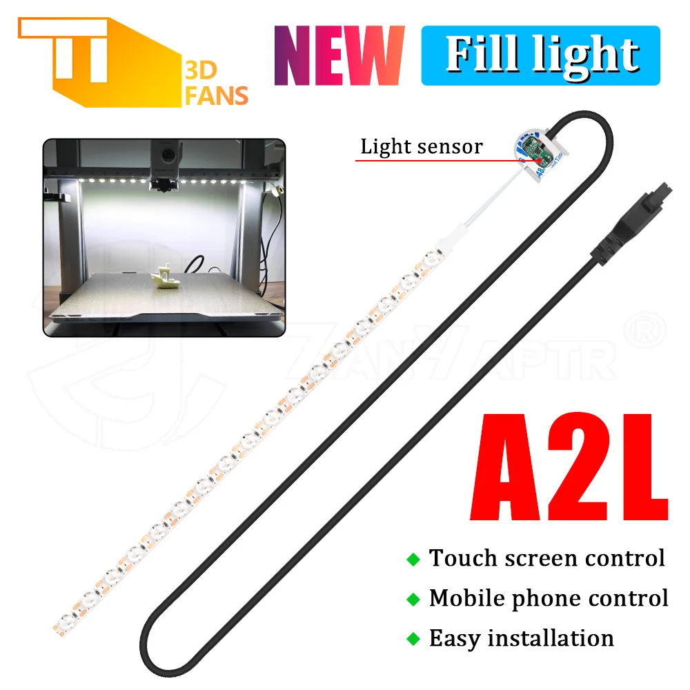 Upgrade A2L LED Supplementary Light Strip For Bambu Lab A2L 3D Printer Low Power High Brightness Fill Light Accessory
Upgrade A2L LED Supplementary Light Strip For Bambu Lab A2L 3D Printer Low Power High Brightness Fill Light Accessory