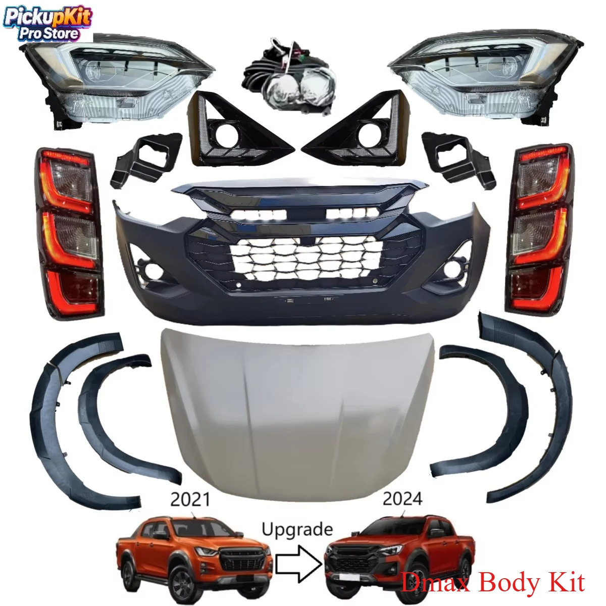 Dmax Body Kit 4x4 Пикап Бампер Модернизированные аксессуары для бездорожья
Dmax Body Kit 4x4 Пикап Бампер Модернизированные аксессуары для бездорожья
