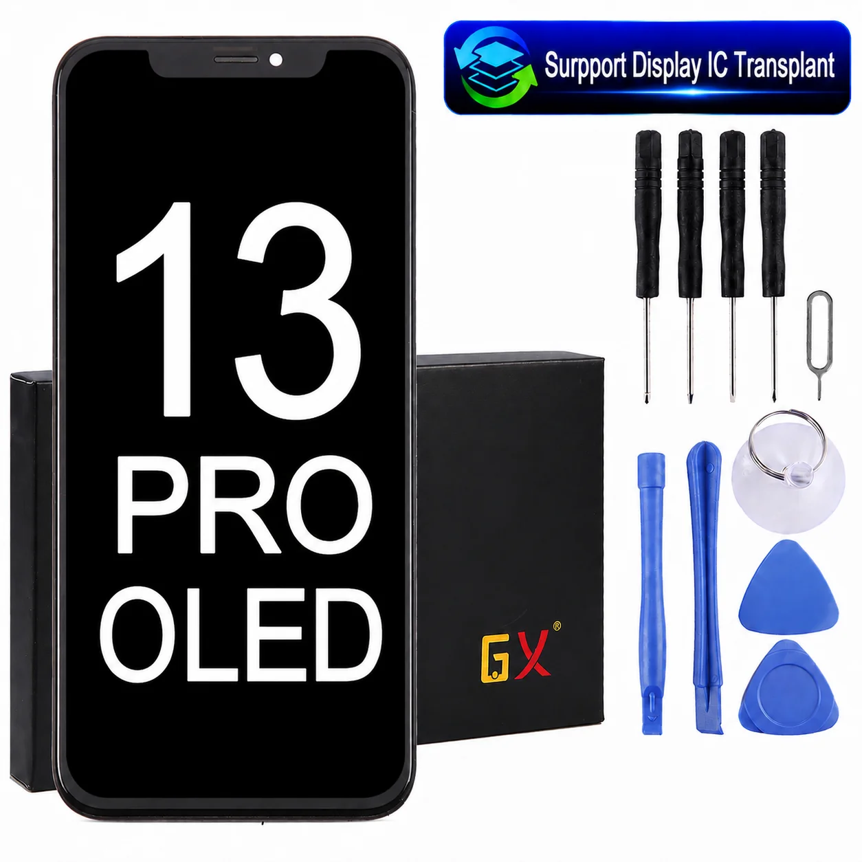 For iPhone 13 Pro Original GX OLED Screen Replacement LCD Display
For iPhone 13 Pro Original GX OLED Screen Replacement LCD Display