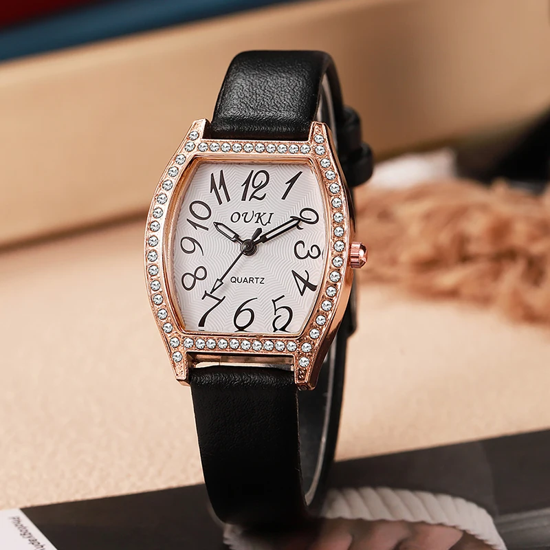 Women Diamond Tonneau Luxury Temperament PU Leather Quartz Watches
Women Diamond Tonneau Luxury Temperament PU Leather Quartz Watches
