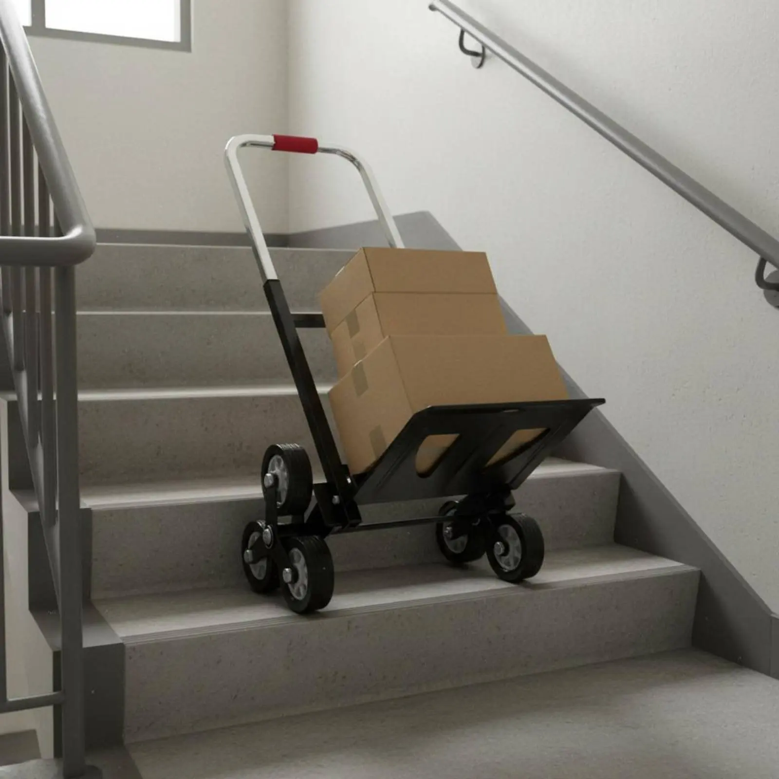 Stair Climbing Hand Hand Trolley Foldable Sturdy Duty Stair Climber Utility Carrier Foldable Luggage Trolley Telescoping Handle
Stair Climbing Hand Hand Trolley Foldable Sturdy Duty Stair Climber Utility Carrier Foldable Luggage Trolley Telescoping Handle