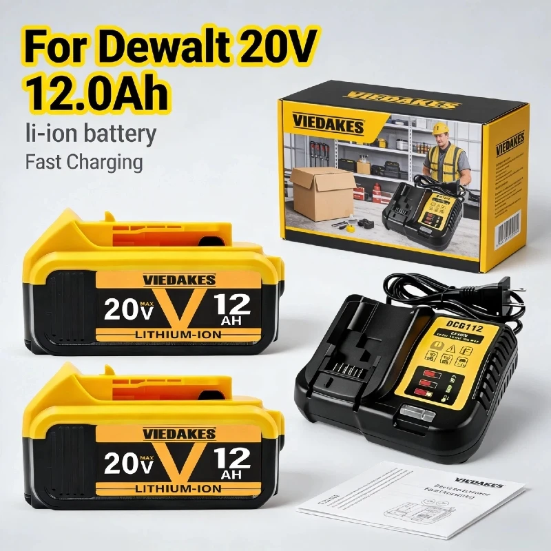 20V 12.0Ah rechargeable lithium-ion battery, Suitable for Dewalt 20V battery suitable for Dewalt tool DCF850 DCD796 DCF922
20V 12.0Ah rechargeable lithium-ion battery, Suitable for Dewalt 20V battery suitable for Dewalt tool DCF850 DCD796 DCF922