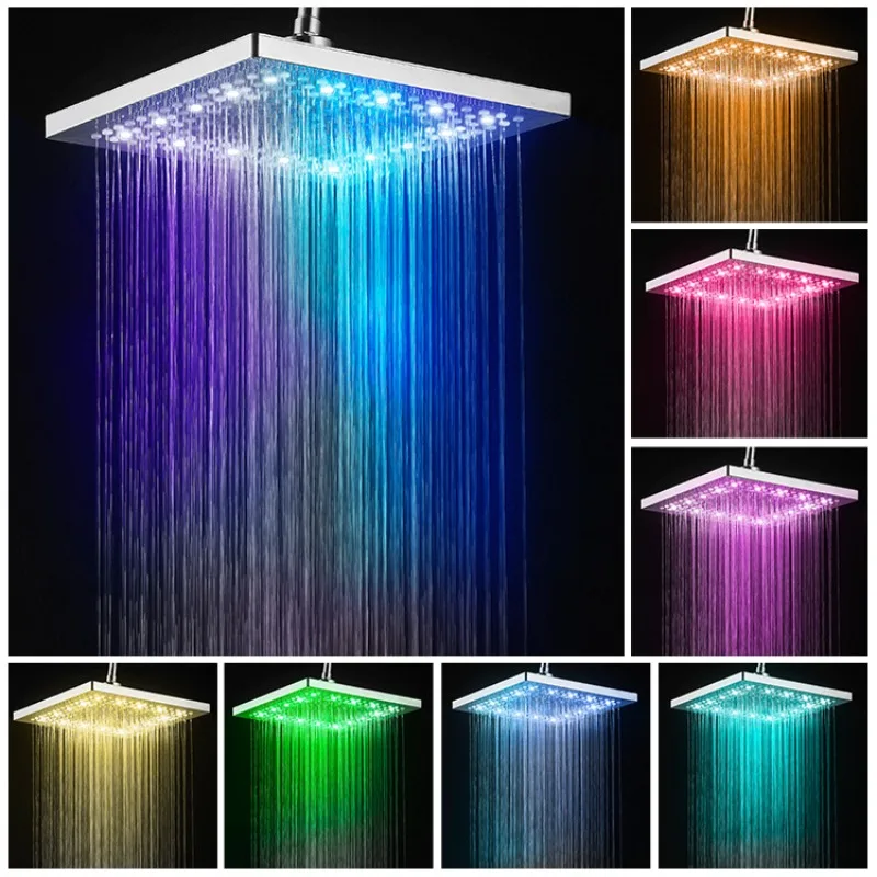 LED Self-generating Luminous Top Spray, Colorful Self-changing 8-inch Square Top Spray Shower Set Bathroom Set Shower System Set
LED Self-generating Luminous Top Spray, Colorful Self-changing 8-inch Square Top Spray Shower Set Bathroom Set Shower System Set