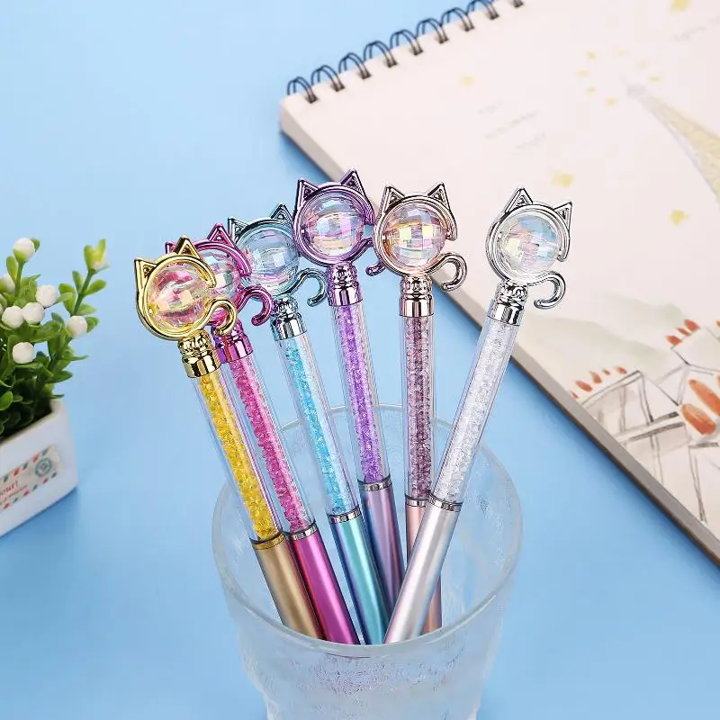 NEW SALE 2Pcs Creative Shining Rhinestone Pen Cartoon Cat Rhinestone Pen Cute Stationery Student Office Supplies Gift Prize
NEW SALE 2Pcs Creative Shining Rhinestone Pen Cartoon Cat Rhinestone Pen Cute Stationery Student Office Supplies Gift Prize