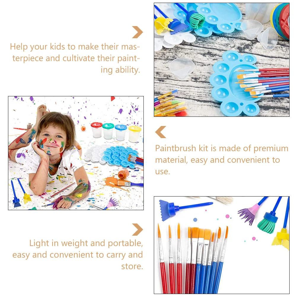 1Set Painting Brush Kit Kids Drawing Tools Multi-Function Children Art Supplies Watercolor Oil Painting Stencil Brushes
1Set Painting Brush Kit Kids Drawing Tools Multi-Function Children Art Supplies Watercolor Oil Painting Stencil Brushes