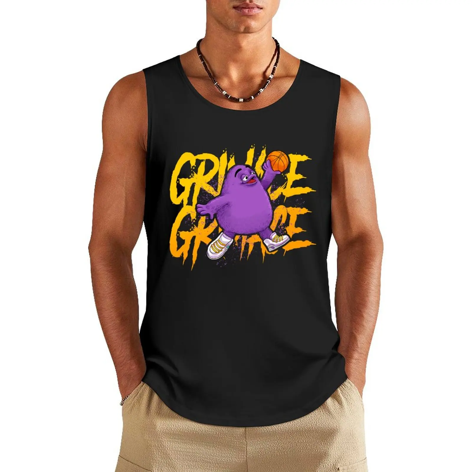 grimace shake Tank Top summer clothes Men's gym clothing
grimace shake Tank Top summer clothes Men's gym clothing