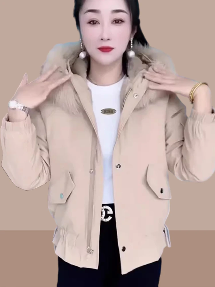 Женская зимняя утепленная хлопковая куртка-парка с капюшоном, свободного кроя, на флисовой подкладке, большие размеры, в корейском стиле, для повседневной носки
Женская зимняя утепленная хлопковая куртка-парка с капюшоном, свободного кроя, на флисовой подкладке, большие размеры, в корейском стиле, для повседневной носки