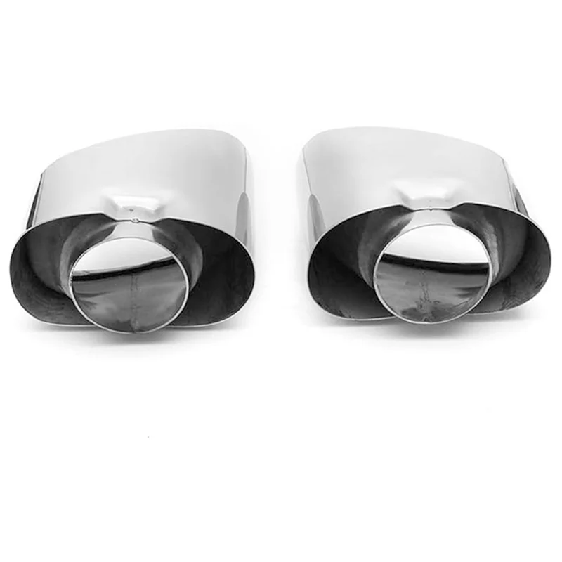 Stainless Steel Chrome Car Exhaust Tips Dual Tailpipe Muffler Pipe Cover For BMW X5 E70 E53 2000-2016 
Stainless Steel Chrome Car Exhaust Tips Dual Tailpipe Muffler Pipe Cover For BMW X5 E70 E53 2000-2016