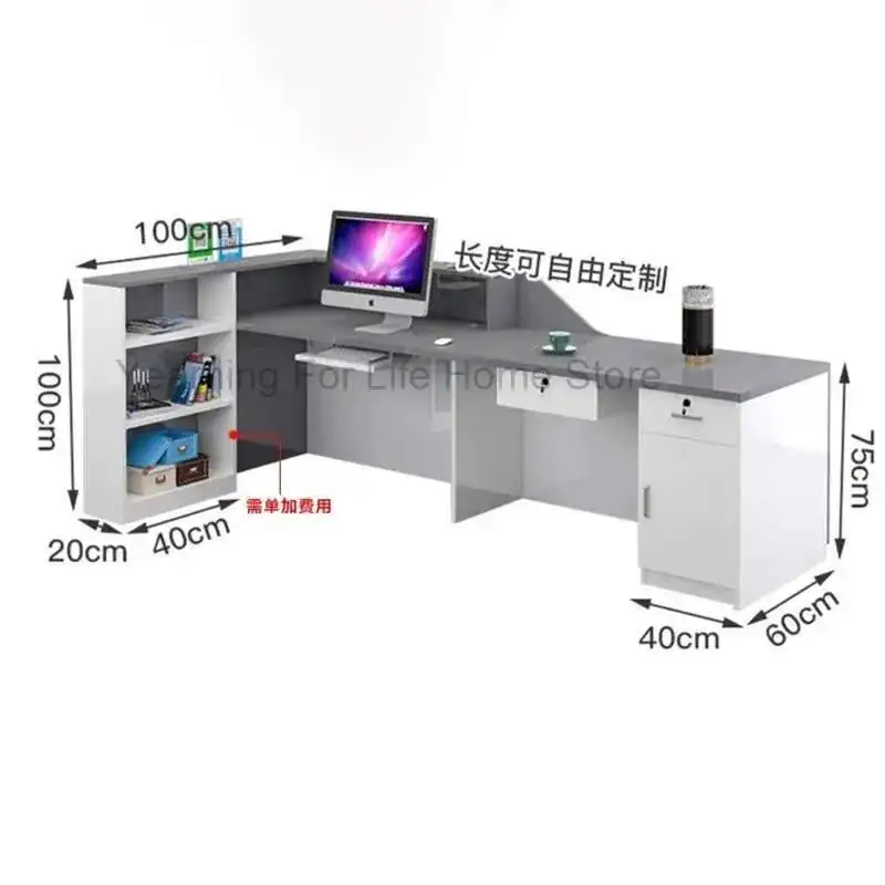 Modern Simple Reception Desks Coffee Counter Bar Luxury Reception Desk Beauty Salon Mostrador Negocio Empfangstheke Furniture
Modern Simple Reception Desks Coffee Counter Bar Luxury Reception Desk Beauty Salon Mostrador Negocio Empfangstheke Furniture
