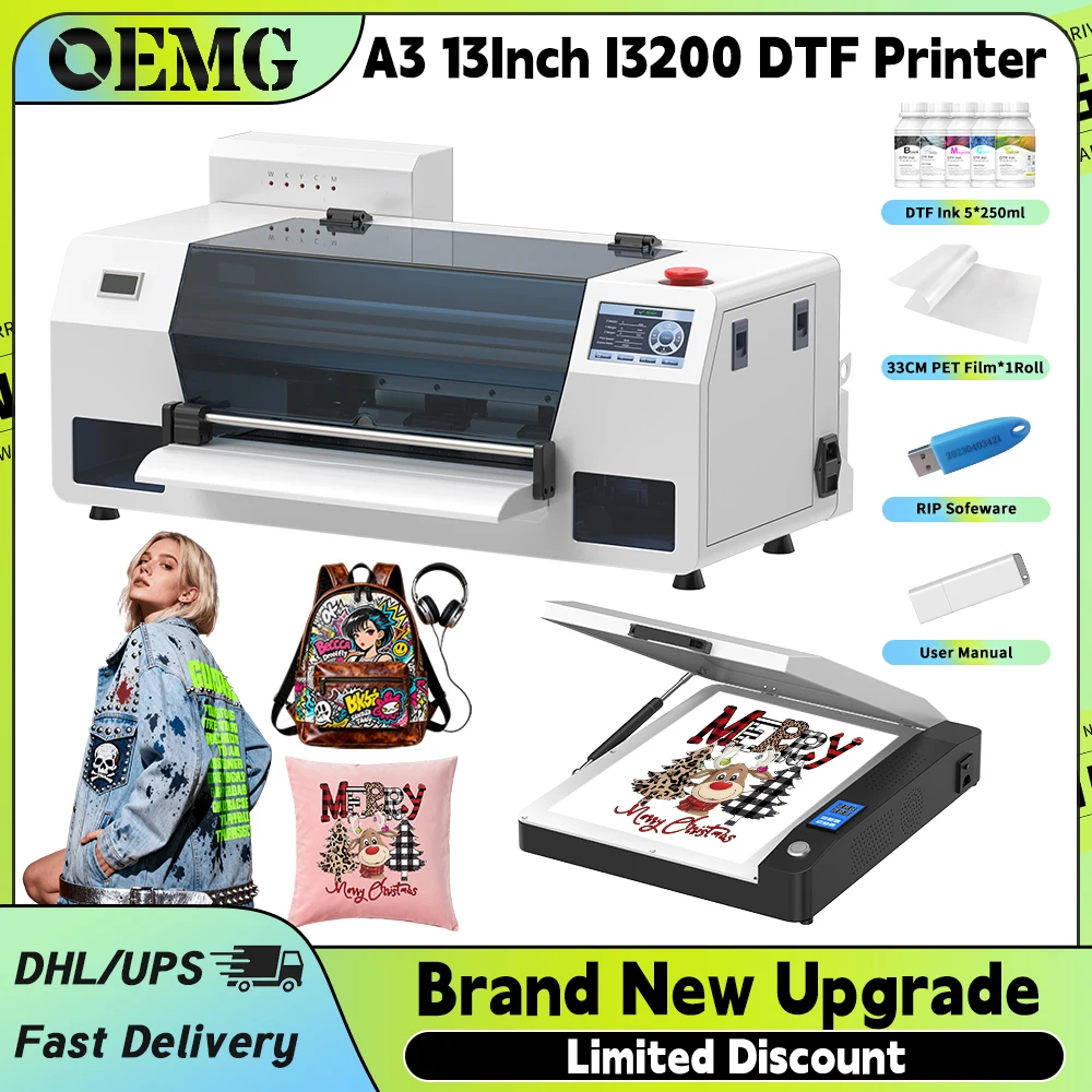 A3 DTF Printer for EPSON I3200 XP600 Printer 30CM DTF Printing Machine Textile DTF Printer A3 DTF Impresora For T-shirt Printing
A3 DTF Printer for EPSON I3200 XP600 Printer 30CM DTF Printing Machine Textile DTF Printer A3 DTF Impresora For T-shirt Printing