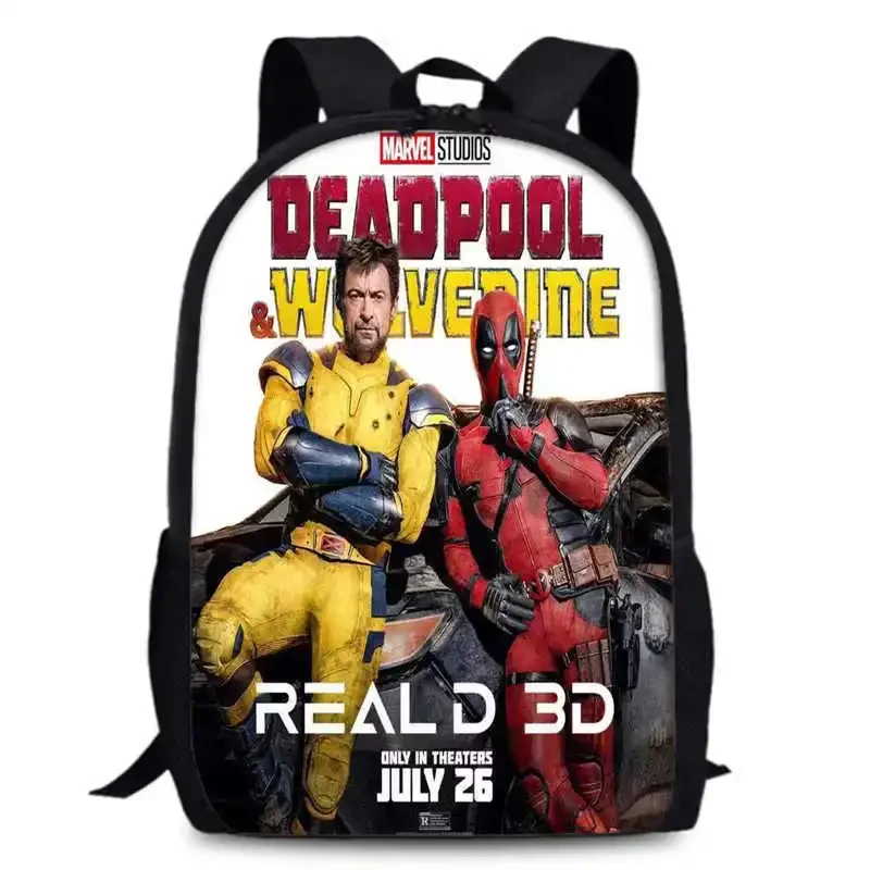 15 Inch Deadpools & Wolveriner Backpack Large Capacity Travel Storage Student Bags Learning Stationery Kids Back To School Gifts
15 Inch Deadpools & Wolveriner Backpack Large Capacity Travel Storage Student Bags Learning Stationery Kids Back To School Gifts