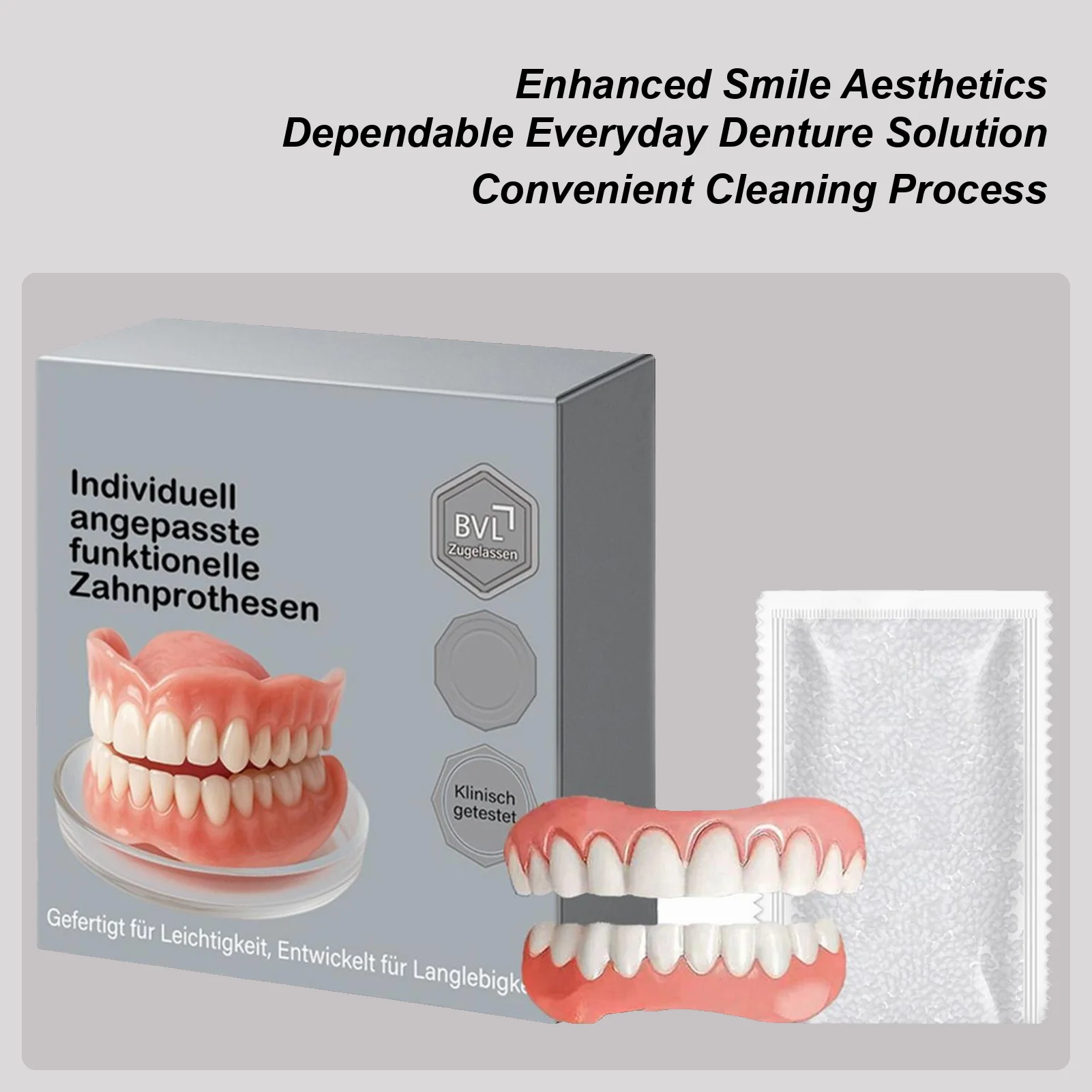 Виниры Зубы для женщин Реалистичный набор зубных протезов Мягкие и приятные для кожи Декоративные зубы Улучшите красоту улыбки
Виниры Зубы для женщин Реалистичный набор зубных протезов Мягкие и приятные для кожи Декоративные зубы Улучшите красоту улыбки