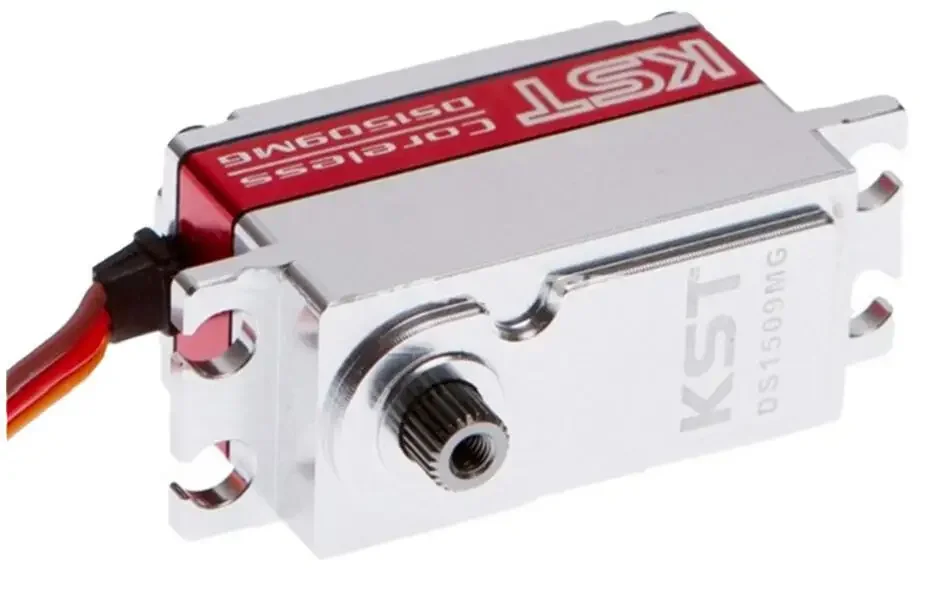 KST DS1509MG Бессердечный металлический механизм 12,8 кг Цифровое крыло Низкопрофильный сервопривод для радиоуправляемой модели самолета Futaba JR Hitec
KST DS1509MG Бессердечный металлический механизм 12,8 кг Цифровое крыло Низкопрофильный сервопривод для радиоуправляемой модели самолета Futaba JR Hitec