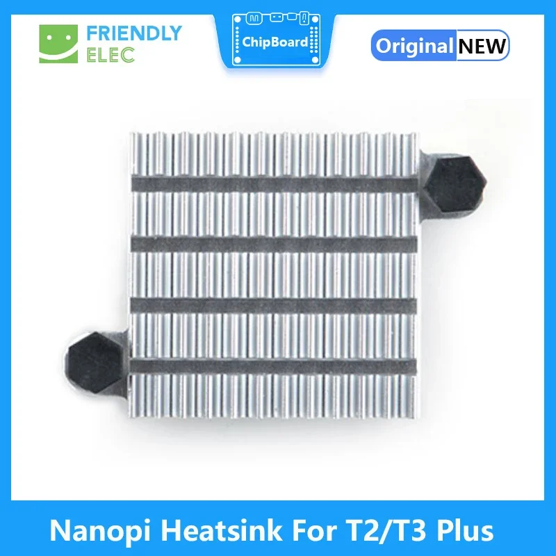 Nanopi Aluminum Heatsink with ear holes, suit for NanoPC-T2/ NanoPC-T3 30*28*15mm
Nanopi Aluminum Heatsink with ear holes, suit for NanoPC-T2/ NanoPC-T3 30*28*15mm