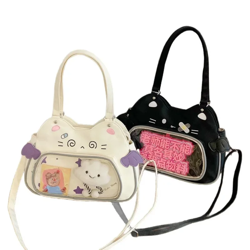 Y2K Devil Cat Itabag Japanese Cute Lightweight Transparent Millet Shopping Commute One Shoulder High Capacity Girl Cross Bag New
Y2K Devil Cat Itabag Japanese Cute Lightweight Transparent Millet Shopping Commute One Shoulder High Capacity Girl Cross Bag New