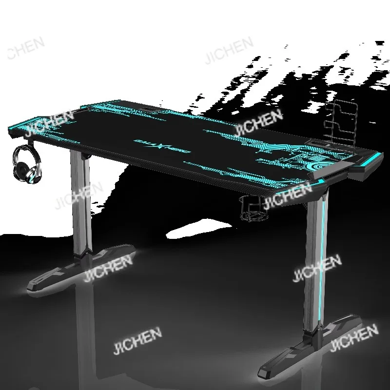 Game Table 60 Inches, T-shaped Carbon Fiber Surface Computer Table with Full Table Mouse Pad, Ergonomic Electronic Sports Style
Game Table 60 Inches, T-shaped Carbon Fiber Surface Computer Table with Full Table Mouse Pad, Ergonomic Electronic Sports Style