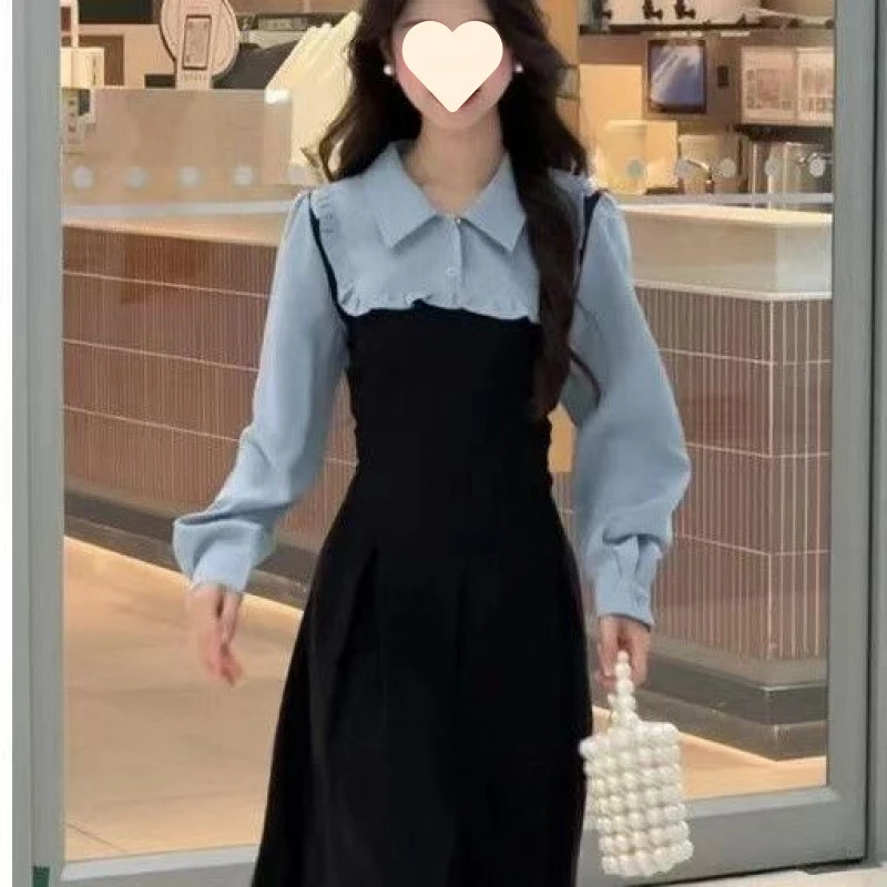 French-style new color contrast design2025Two-piece illusion waist-slimming elegant dress, super fairy princess style, popular a
French-style new color contrast design2025Two-piece illusion waist-slimming elegant dress, super fairy princess style, popular a