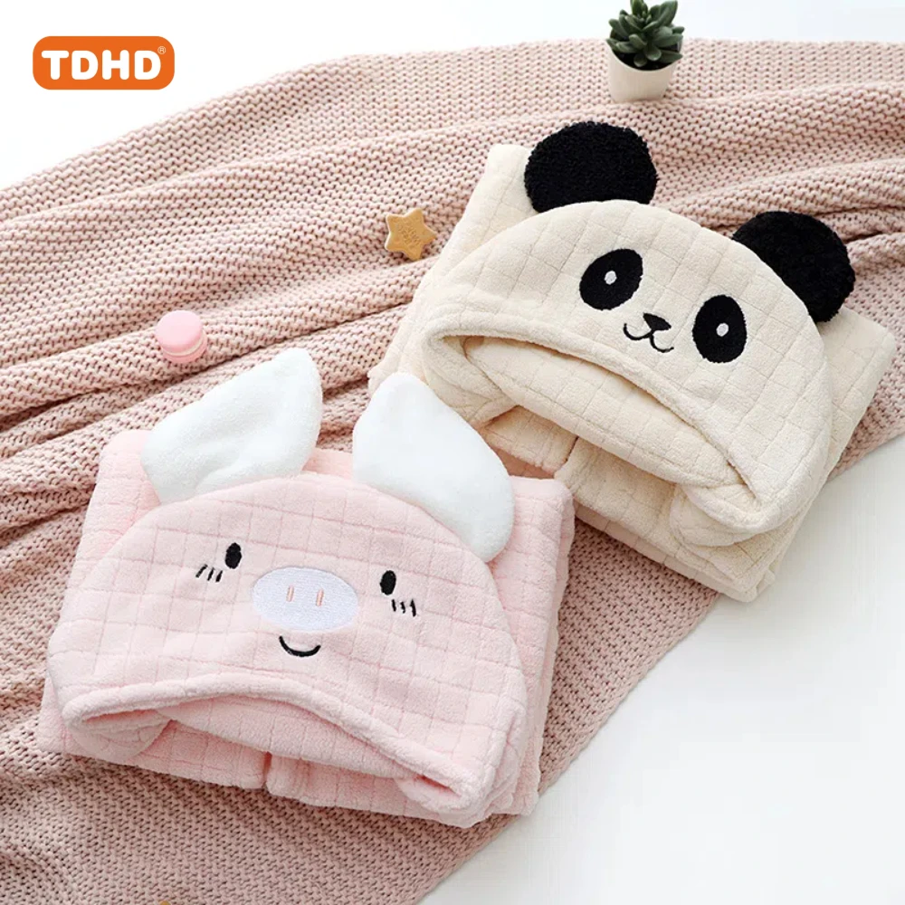 TDHD Super Soft Hooded Baby Bath Towel - Ultra Absorbent, Cute Animal Design with Bunny Ears & Whiskers, Cozy Bathrobe Blanket
TDHD Super Soft Hooded Baby Bath Towel - Ultra Absorbent, Cute Animal Design with Bunny Ears & Whiskers, Cozy Bathrobe Blanket