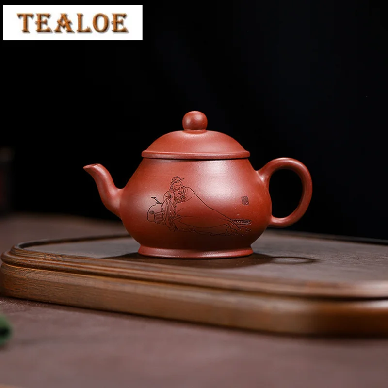 170ml Retro Yixing Purple Clay Teapots Handmade Pear Shape Pot Raw Ore Mud Kettle With Strainer Zisha Kung Fu Tea Set Tea Items
170ml Retro Yixing Purple Clay Teapots Handmade Pear Shape Pot Raw Ore Mud Kettle With Strainer Zisha Kung Fu Tea Set Tea Items