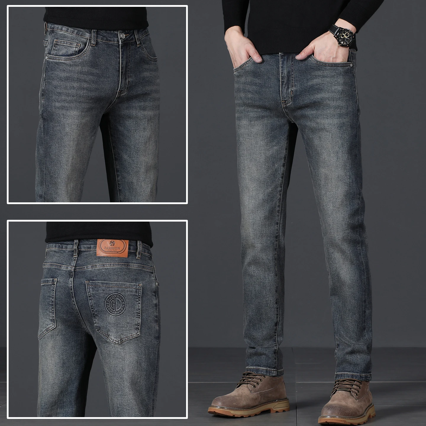 Роскошные мужские джинсы Outlet, оригинальные товары с низкой талией, вельветовые джинсы с заниженной талией, устойчивые к высокой эластичностью, эластичные джинсы больших размеров
Роскошные мужские джинсы Outlet, оригинальные товары с низкой талией, вельветовые джинсы с заниженной талией, устойчивые к высокой эластичностью, эластичные джинсы больших размеров