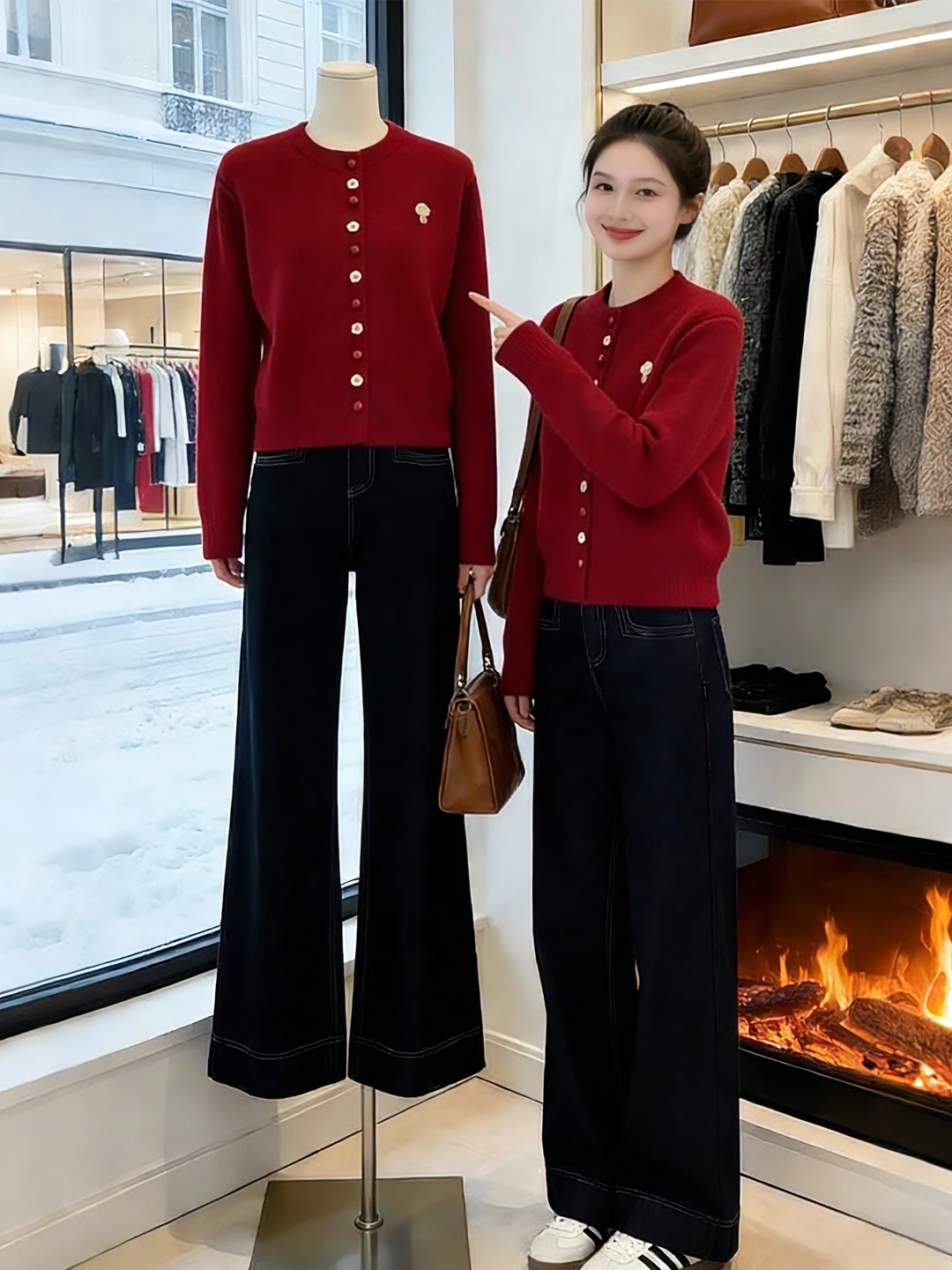 Свободный вязаный свитер с круглым вырезом на пуговицах для женщин, осенне-зимняя новинка, комфортный, мягкий, с длинными рукавами, цветной
Свободный вязаный свитер с круглым вырезом на пуговицах для женщин, осенне-зимняя новинка, комфортный, мягкий, с длинными рукавами, цветной