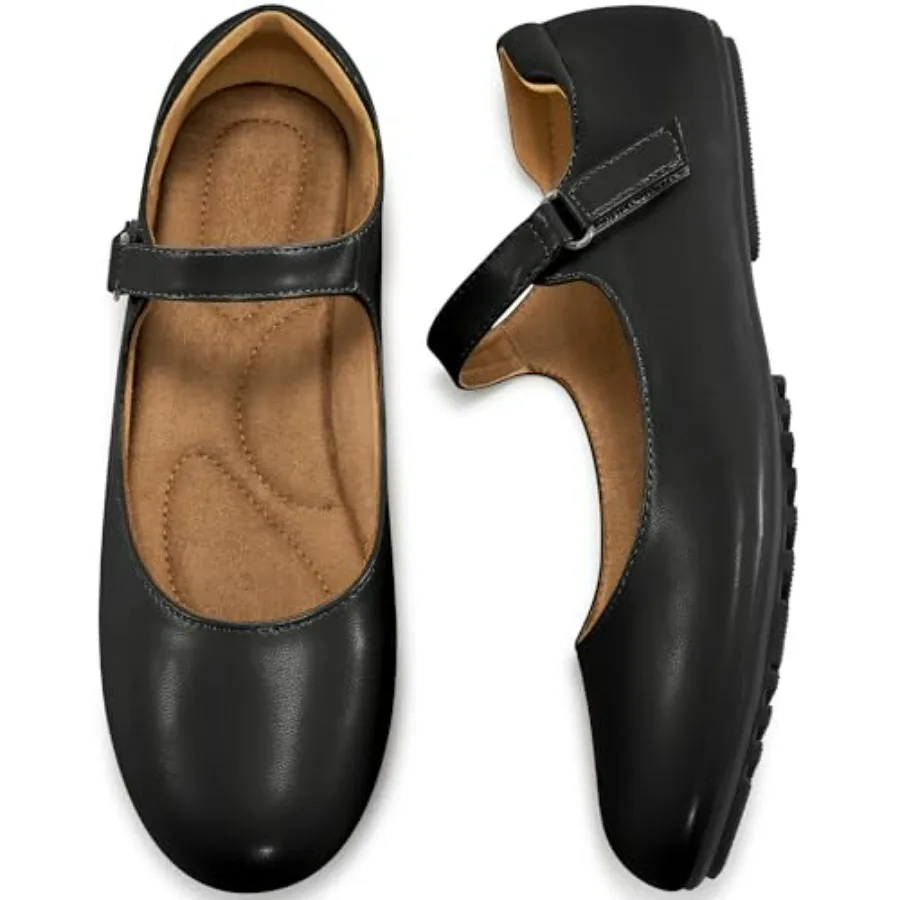 Ablanczoom Mary Jane Flats for Women: Dressy Round Toe Ankle Strap Ballet Flats Comfortable Dress Shoes for Work Office Busines
Ablanczoom Mary Jane Flats for Women: Dressy Round Toe Ankle Strap Ballet Flats Comfortable Dress Shoes for Work Office Busines