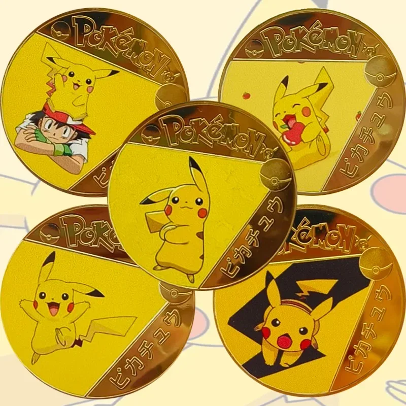 5pcs Pikachus Anime Peripheral Commemorative Medal Kawaii Anime Collection Metal Decorative Ornaments Commemorative Coin Gift
5pcs Pikachus Anime Peripheral Commemorative Medal Kawaii Anime Collection Metal Decorative Ornaments Commemorative Coin Gift