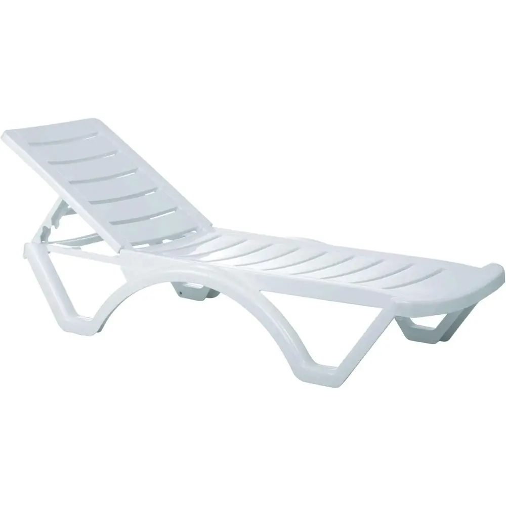 Stackable White Marine Plastic Pool Chaise Lounge Chairs Set of 4
Stackable White Marine Plastic Pool Chaise Lounge Chairs Set of 4