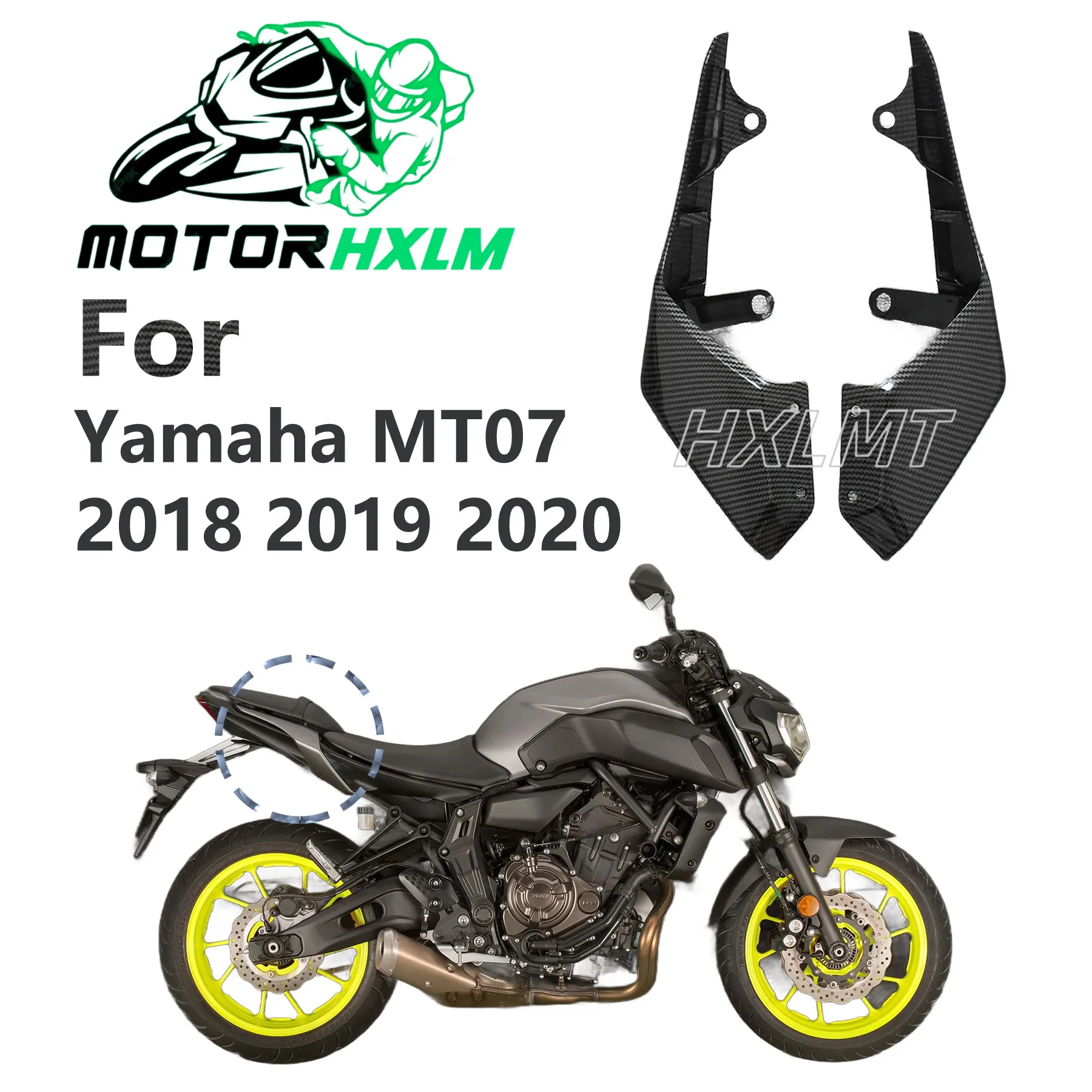 For YAMAHA MT07 MT-07 2018 2019 2020 Carbon Painted Rear Seat Tail Cowl Fairing Motorcycle carbon Modification
For YAMAHA MT07 MT-07 2018 2019 2020 Carbon Painted Rear Seat Tail Cowl Fairing Motorcycle carbon Modification