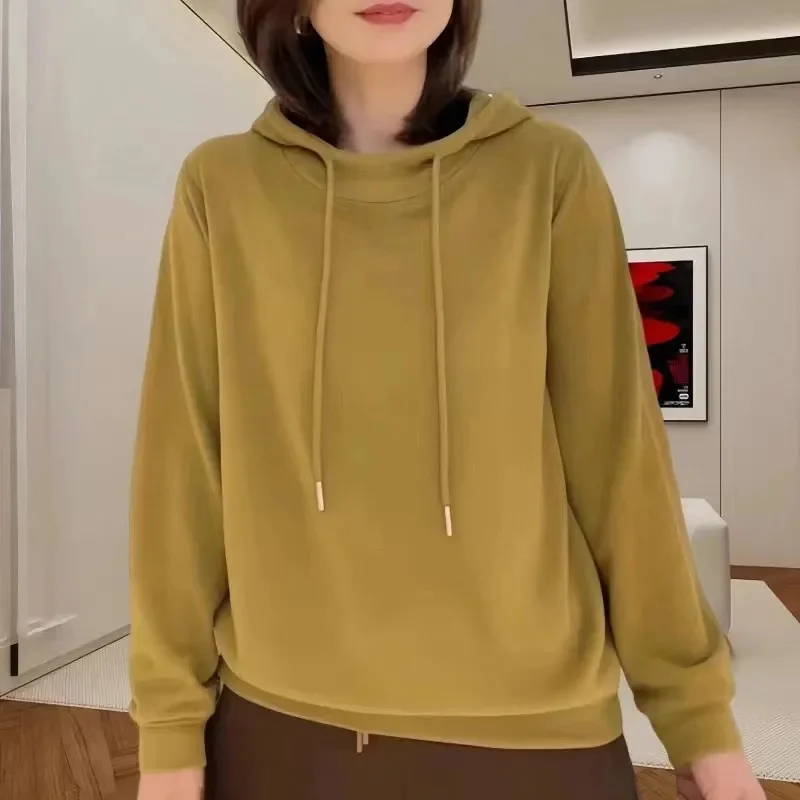 Ladies Hooded Sweatshirt Jacket Autumn Winter Female Large Size 5XL Hoodies Coat Korean Women Sports Shirt Tops
Ladies Hooded Sweatshirt Jacket Autumn Winter Female Large Size 5XL Hoodies Coat Korean Women Sports Shirt Tops 