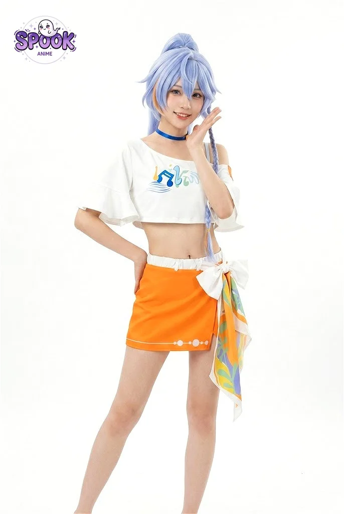 Casual Outfit Robin Cosplay Honkai Star Rail Fanta Collaboration Orange Short Skirt White Shirt for Women Summer Halloween Party
Casual Outfit Robin Cosplay Honkai Star Rail Fanta Collaboration Orange Short Skirt White Shirt for Women Summer Halloween Party