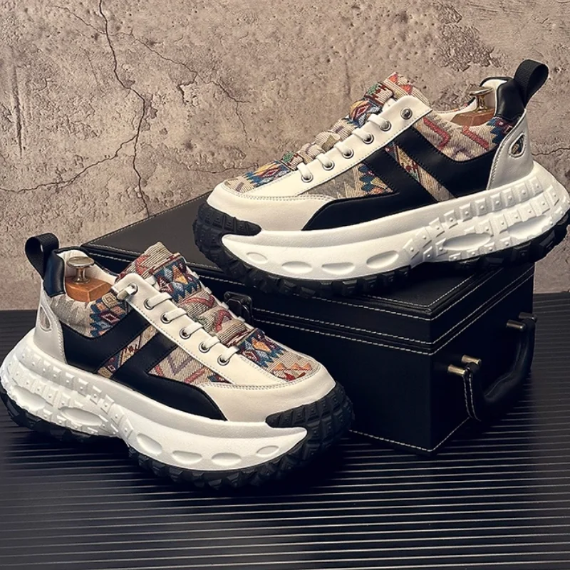 Trendy men's shoes, thick-soled dad shoes, breathable height-increasing sports and casual shoes, men's embroidered shoes b34
Trendy men's shoes, thick-soled dad shoes, breathable height-increasing sports and casual shoes, men's embroidered shoes b34