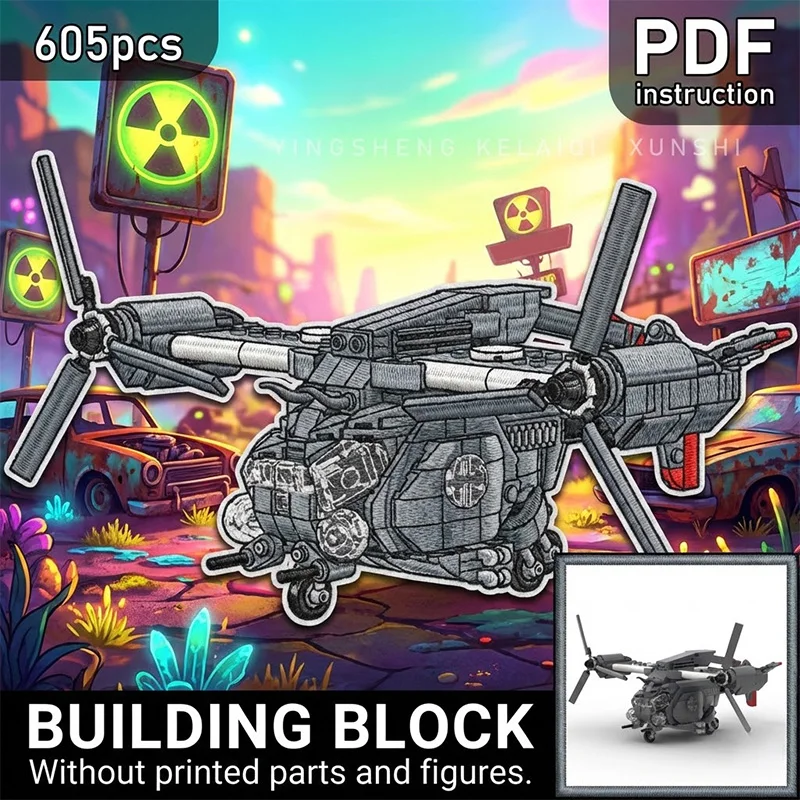 Конструктор Falowt DIY: Военный самолет-вертолет, гибридные строительные блоки, игрушка
Конструктор Falowt DIY: Военный самолет-вертолет, гибридные строительные блоки, игрушка