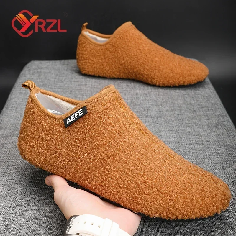 YRZL Winter Cotton Shoes Men Warm Slip on Lightweight Winter Slippers Men Plush Bedroom Home Cotton Loafers Men Warm Shoes
YRZL Winter Cotton Shoes Men Warm Slip on Lightweight Winter Slippers Men Plush Bedroom Home Cotton Loafers Men Warm Shoes