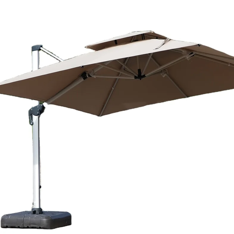 Deluxe Rome Outdoor Umbrella Patio Garden Aluminum Square Hanging Umbrella Iron Frame Coated Automatic Shade Terrace Camping
Deluxe Rome Outdoor Umbrella Patio Garden Aluminum Square Hanging Umbrella Iron Frame Coated Automatic Shade Terrace Camping